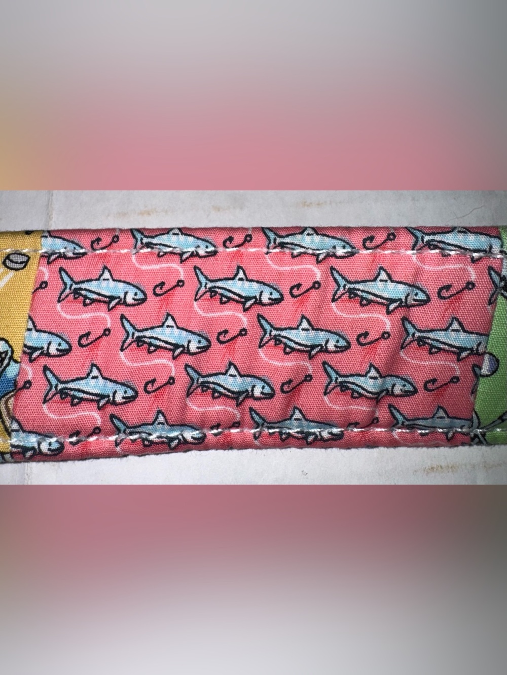 Vineyard Vines Patchwork Belt Multicolored Cotton D Rings XL Cape Cod Nautical - Picture 8 of 11